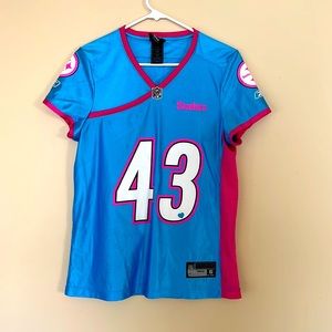 REEBOK Pittsburgh Steelers Womens Size Medium Troy Polamalu